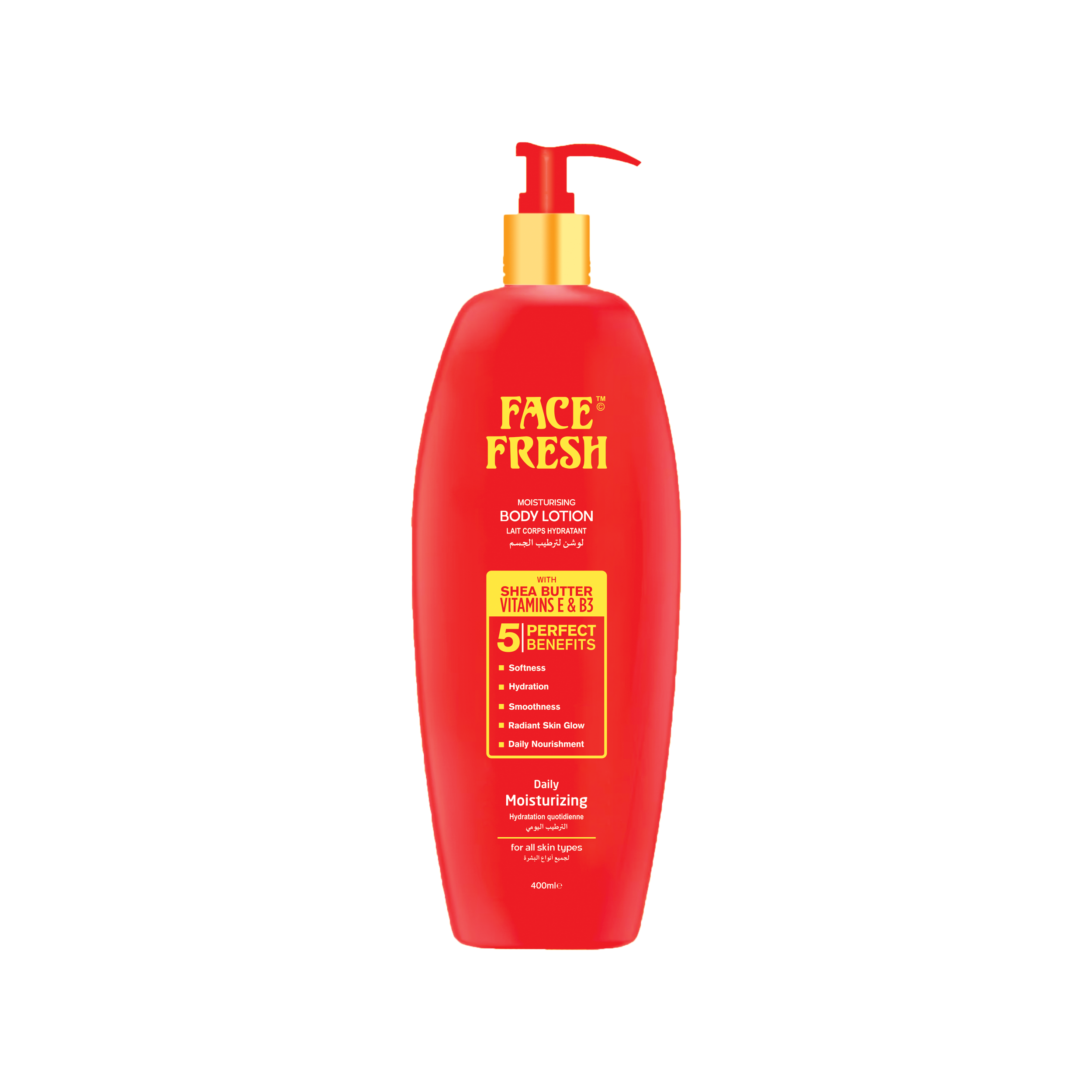 Face Fresh Beauty Body Lotion 400ml (24 pieces )