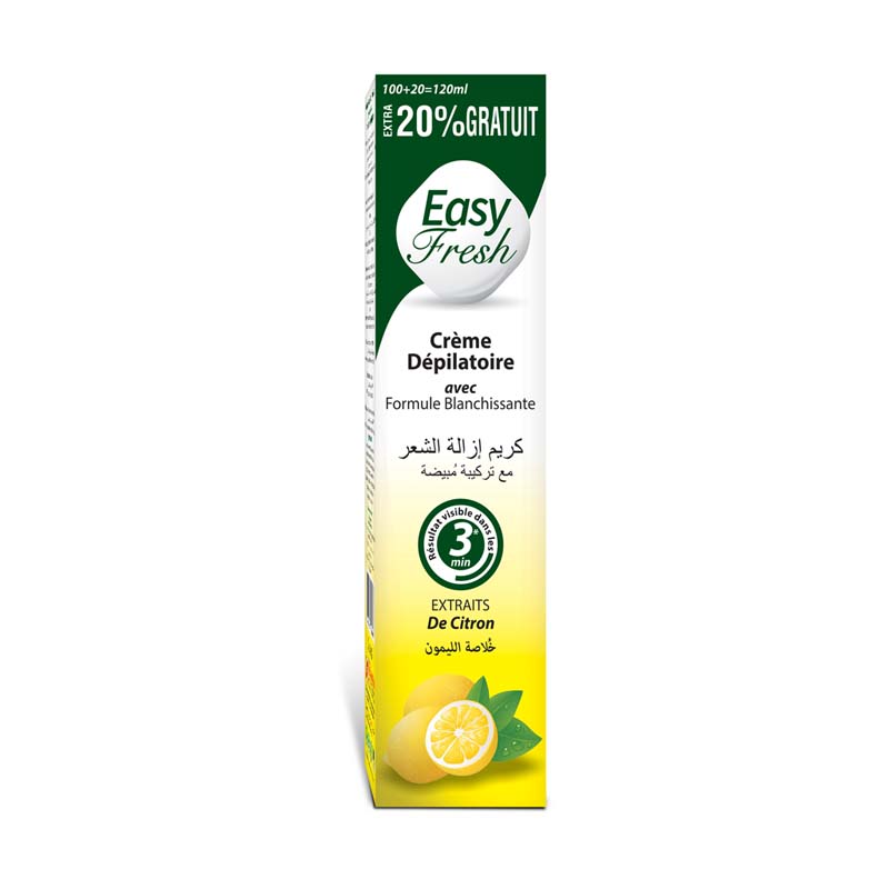 Easy Fresh Hair Removal Cream Lemon 120ml (144 pieces )